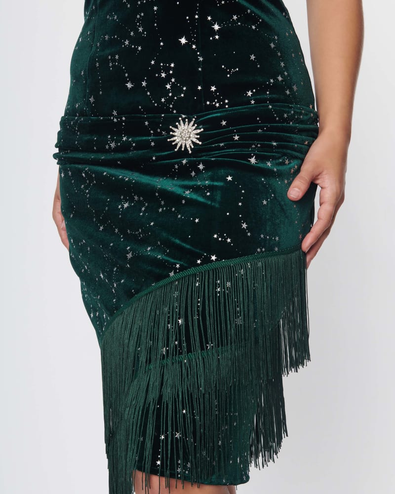 Emerald fringe hotsell skirt
